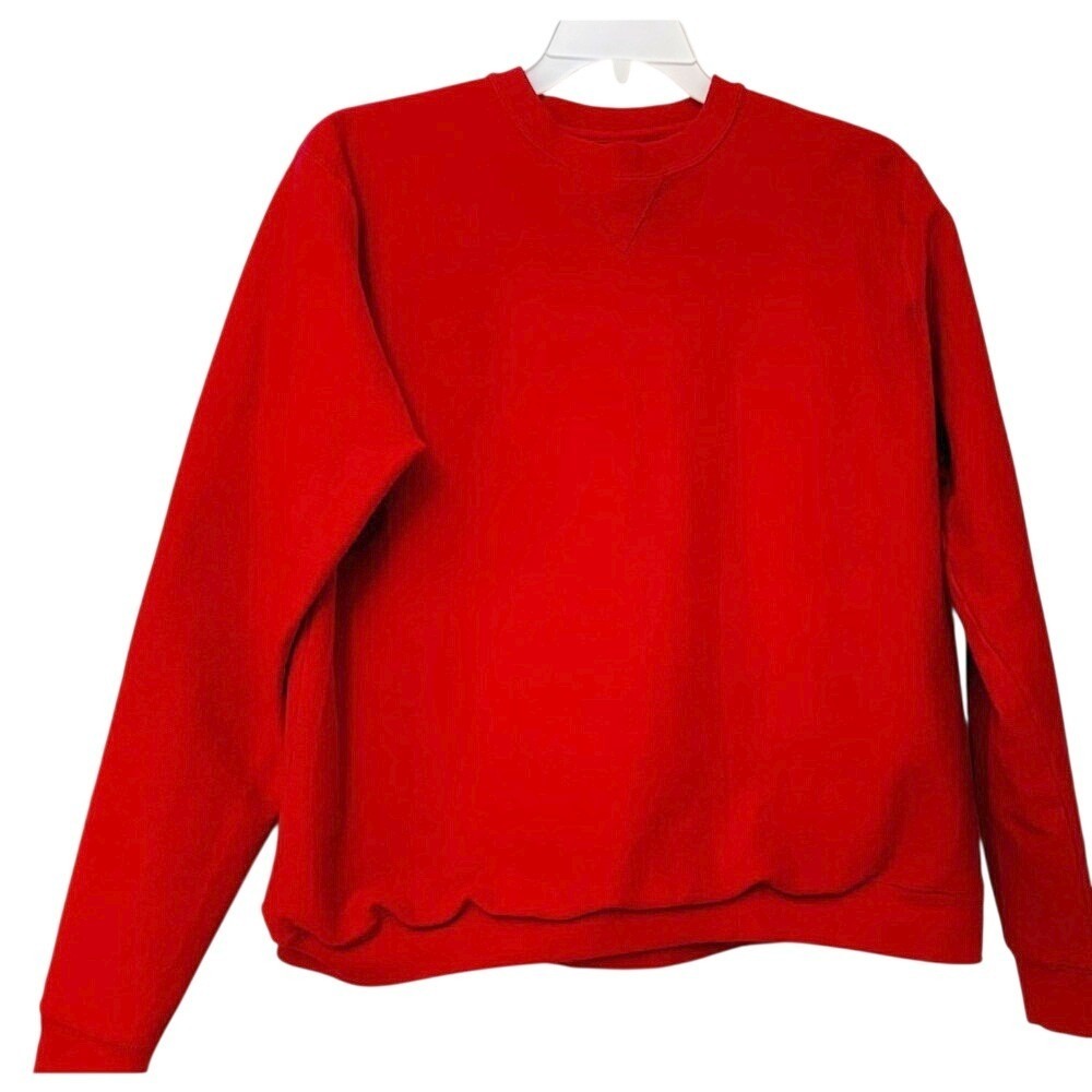 Ivy Crew Explorer Red Crewneck Sweatshirt Cotton Blend Size M